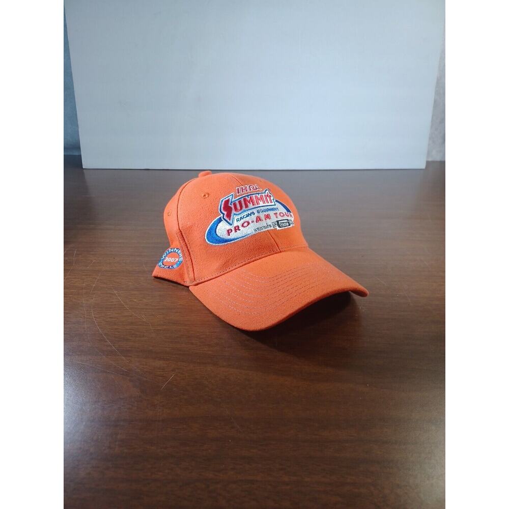 New Summit Racing Team Blaze Orange Hat Embroidered Adjustable Back